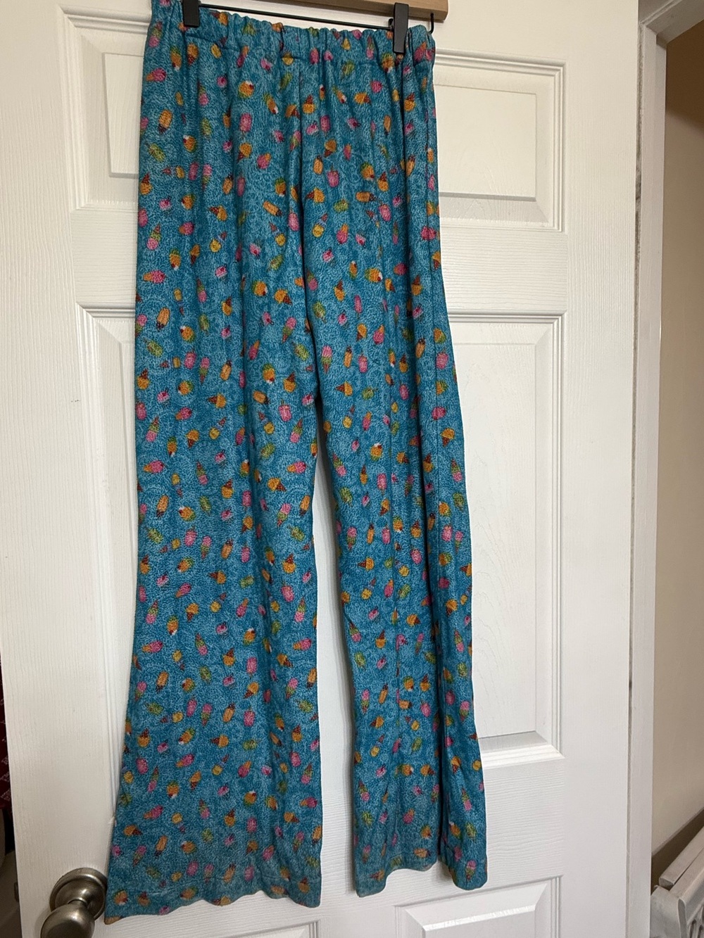 Kids Pajama Pants - Teal Floral Print